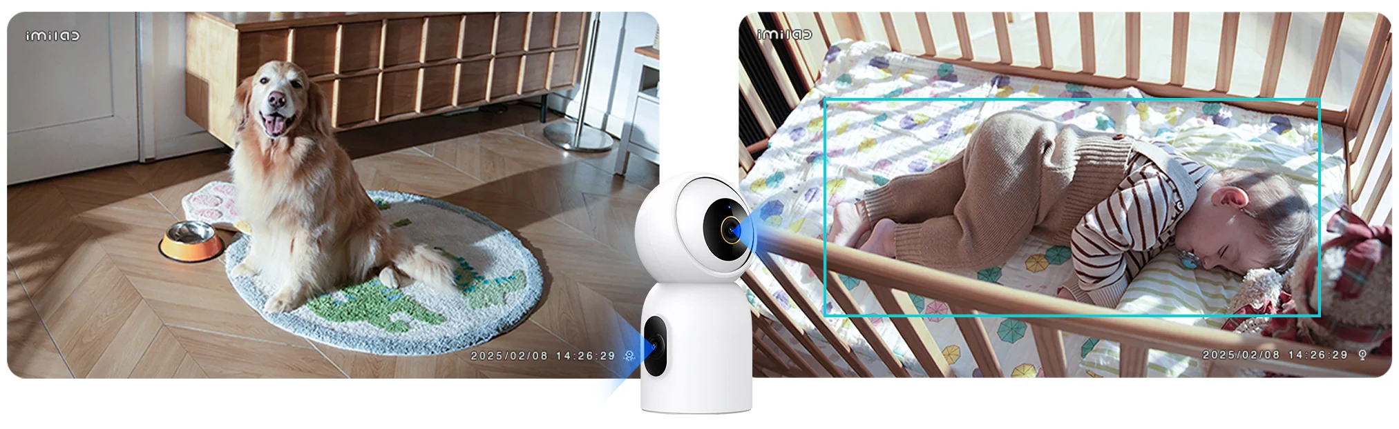 Imilab C30 Dual 3K+3K okos WiFi biztonsági kamera