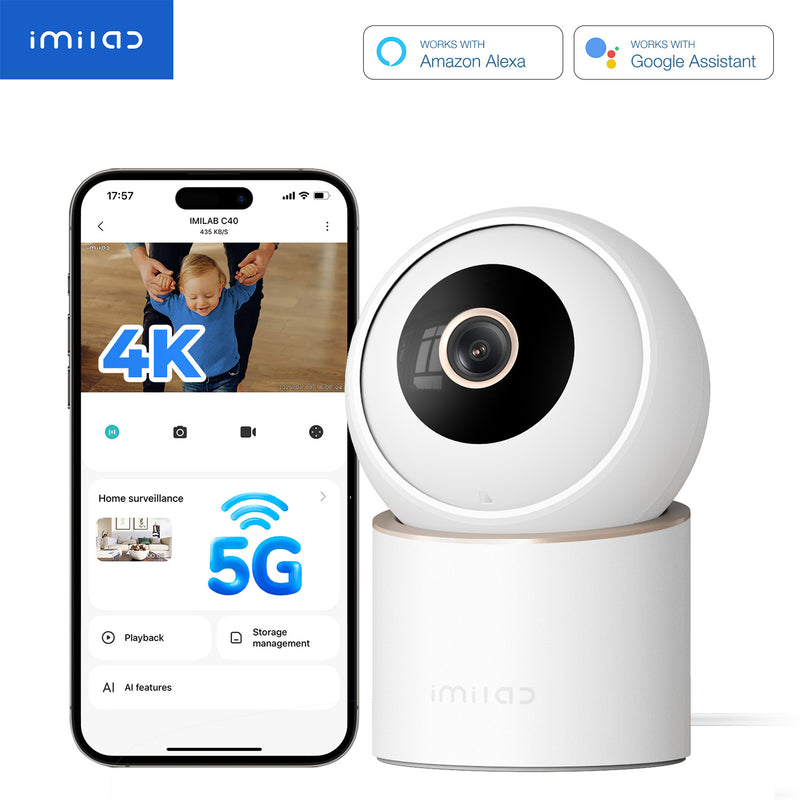 Imilab C40 4K okos WiFi biztonsági kamera