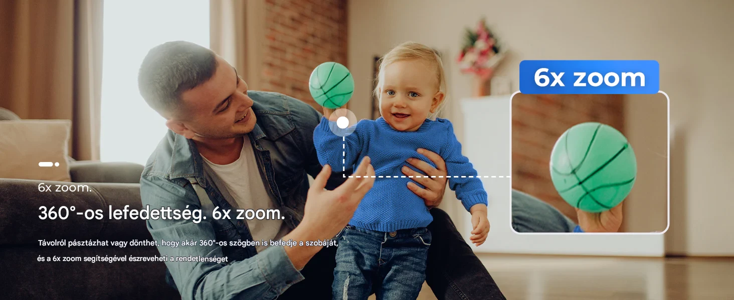 Imilab C40 4K okos WiFi biztonsági kamera + hálózati adapter